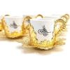 imageModefa Turkish Luxury 6 Piece Coffee Cup Set  Premium Porcelain  Ottoman Style with Dervish ampamp Tughra Artwork Silver  DervishGold  Tughra