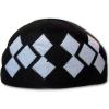 imageModefa Argyle Islamic Prayer Cap OneSize Turkish Kufi Hat Taqiya Takke PeciBlackGray