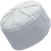 imageModefa Structured Kufi Skull Cap Hat Topi Takke for Muslim Men Lined KufiWhite