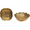 imageModefa Turkish Home Decor  Ottoman Style Engraved Decorative Bowl  Ayatul Kursi in Intricate Arabic Calligraphy Gold LargeGold