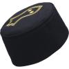 imageModefa Turkish Islamic Mens Structured Kufi Hat  Round Skull Cap Takke  Sturdy Ottoman Tughra ampamp SandalBlack  Sandal