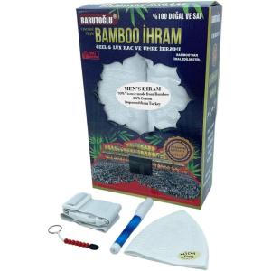 imageIslamic Mens Ihram Set for Hajj Umrah  1 Set of 2 Pieces  Ehram Ahram Seamless Viscose Made from Bamboo  Cotton Towels 110 x 220cm Ihram OnlyCombo 5 Piece