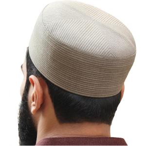 imageMens Premium Islamic Skull Cap Hat Topi Takke for Muslim Men Turban KufiMink