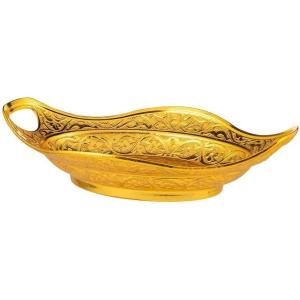imageModefa Kitchen ampamp Dining Serving Bowl  Turkish Style Candy Bowl  Oval Serving Dish for Sweets GoldGold