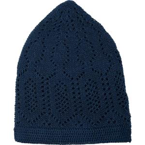 imageModefa Turkish Islamic Kufi Takke  Cotton Blend Knit Cap  One Size Fits Most Skullie Beanie Taqiyah  Prayer Cap Muslim MenNavy Blue
