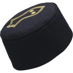 imageModefa Turkish Islamic Mens Structured Kufi Hat  Round Skull Cap Takke  Sturdy Ottoman Tughra ampamp SandalBlack  Sandal