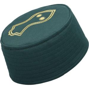 imageModefa Turkish Islamic Mens Structured Kufi Hat  Round Skull Cap Takke  Sturdy Ottoman Tughra ampamp SandalGreen  Sandal