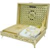imageIkra Muslim Islamic Keepsake Turkish Gift Set Holy Quran in Arabic  Ikra With Hijab and Tesbih SilverGold