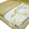 imageIkra Muslim Islamic Keepsake Turkish Gift Set Holy Quran in Arabic  Ikra With Hijab and Tesbih SilverGold