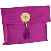 imageModefa Islamic Prayer Mat Gift Set  Thin Travel Janamaz Sajadah in Taffeta Gift Bag with Tasbih Prayer Beads  Chenille Turkish Praying Carpet  Ramadan ampamp Eid Gift Set BlackFuchsia