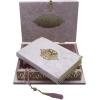 imageModefa Islamic Turkish Holy Quran in Arabic with Keepsake Velvet Gift Case ampamp Prayer Beads 429 PinkPink