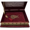 imageModefa Islamic Turkish Holy Quran in Arabic with Keepsake Velvet Gift Case ampamp Prayer Beads Tulip RedTulip Red