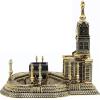 imageModefa Islamic Turkish Table Decor Showpiece Gift Sculpture Figure Arabic 99 Names of Allah Kaba Clock Tower Replica GoldLarge  9in x 105in wide  1025in tall