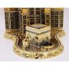imageModefa Islamic Turkish Table Decor Showpiece Gift Sculpture Figure Arabic 99 Names of Allah Kaba Clock Tower Replica GoldSmall  67in x 67in wide  10in tall