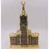 imageModefa Islamic Turkish Table Decor Showpiece Gift Sculpture Figure Arabic 99 Names of Allah Kaba Clock Tower Replica GoldSmall  67in x 67in wide  10in tall