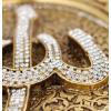 imageModefa Islamic Wall Plaque Set  Allah ampamp Muhammad Arabic Calligraphy Art  Islamic Decor for Living Room Muslim Home Decor Turkish Oval Wall Art Eid Ramadan Gifts  23 x 31cm 9 x 12in GoldGold