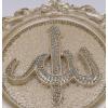 imageModefa Islamic Wall Plaque Set  Allah ampamp Muhammad Arabic Calligraphy Art  Islamic Decor for Living Room Muslim Home Decor Turkish Oval Wall Art Eid Ramadan Gifts  23 x 31cm 9 x 12in GoldMother of Pearl