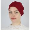 imageModefa Islamic Womens NonSlip Cotton Hijab Bonnet Cap UnderscarfRed