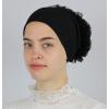 imageModefa Islamic Womens Volumizing NonSlip Cotton Hijab Bonnet Cap UnderscarfBlack