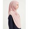 imageModefa Turkish Islamic Practical Easy Simple Instant Ready Long One Piece Amira Hijab ScarfBlush Pink