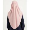 imageModefa Turkish Islamic Practical Easy Simple Instant Ready Long One Piece Amira Hijab ScarfBlush Pink