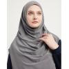 imageModefa Turkish Islamic Practical Easy Simple Instant Ready Long One Piece Amira Hijab ScarfGrey