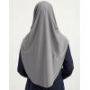 imageModefa Turkish Islamic Practical Easy Simple Instant Ready Long One Piece Amira Hijab ScarfGrey