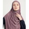 imageModefa Turkish Islamic Practical Easy Simple Instant Ready Long One Piece Amira Hijab ScarfLilac