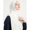 imageModefa Turkish Islamic Practical Easy Simple Instant Ready Long One Piece Amira Hijab ScarfWhite