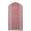 imageModefa Turkish Islamic Prayer Mat  Chenille with Foam and Carrying Bag  Intricate Praying Rug Ramadan Eid Gift  Traditional Muslim Janamaz Seccade for Men Women  Mustaqim RedRose Pink