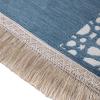 imageModefa Turkish Islamic Prayer Mat  Chenille with Foam and Carrying Bag  Intricate Praying Rug Ramadan Eid Gift  Traditional Muslim Janamaz Seccade for Men Women  Mustaqim RedLight Blue