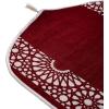 imageModefa Turkish Islamic Prayer Mat  Chenille with Foam and Carrying Bag  Intricate Praying Rug Ramadan Eid Gift  Traditional Muslim Janamaz Seccade for Men Women  Mustaqim RedRed