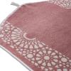 imageModefa Turkish Islamic Prayer Mat  Chenille with Foam and Carrying Bag  Intricate Praying Rug Ramadan Eid Gift  Traditional Muslim Janamaz Seccade for Men Women  Mustaqim RedRose Pink