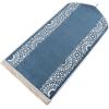 imageModefa Turkish Islamic Prayer Mat  Chenille with Foam and Carrying Bag  Intricate Praying Rug Ramadan Eid Gift  Traditional Muslim Janamaz Seccade for Men Women  Mustaqim RedLight Blue