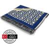 imageModefa Turkish Islamic Prayer Mat  Thin Woven Chenille Sajjadah  Intricate Praying Rug Ramadan Eid Gift  Traditional Muslim Janamaz Sajada for Men Women  Geometric Selcuk Star Light GreenRoyal Blue