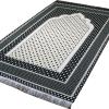 imageModefa Turkish Islamic Prayer Mat Janamaz Sajjadah  Thin Woven Cotton Praying Rug Ramadan Eid Gift  Traditional Muslim Sejada for Men Women  Hira Diamond RedBlack