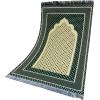 imageModefa Turkish Islamic Prayer Mat Janamaz Sajjadah  Thin Woven Cotton Praying Rug Ramadan Eid Gift  Traditional Muslim Sejada for Men Women  Hira Diamond RedDark Green