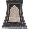 imageModefa Turkish Islamic Prayer Mat Janamaz Sajjadah  Thin Woven Cotton Praying Rug Ramadan Eid Gift  Traditional Muslim Sejada for Men Women  Hira Diamond RedBlack