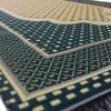 imageModefa Turkish Islamic Prayer Mat Janamaz Sajjadah  Thin Woven Cotton Praying Rug Ramadan Eid Gift  Traditional Muslim Sejada for Men Women  Hira Diamond RedDark Green