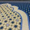 imageModefa Turkish Islamic Prayer Mat Janamaz Sajjadah  Thin Woven Cotton Praying Rug Ramadan Eid Gift  Traditional Muslim Sejada for Men Women  Hira Diamond RedRoyal Blue