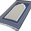 imageModefa Turkish Islamic Prayer Mat Janamaz Sajjadah  Thin Woven Cotton Praying Rug Ramadan Eid Gift  Traditional Muslim Sejada for Men Women  Hira Diamond RedRoyal Blue