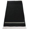 imageModefa Turkish Islamic Prayer Rug  Chenille Praying Mat Sajada for Men and Women  Traditional Muslim Praying Carpet Janamaz  Ramadan or Eid Gift  Luxury Woven Meccan Black Simple