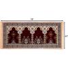 imageModefa Turkish Islamic Prayer Rug  Multi Person Janamaz Sajada for Family  Large Gathering ampamp Group Praying Mat Carpet  5 Person Imam Prayer Rug RedMulti 1RedMulti 1