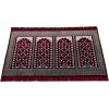 imageModefa Turkish Islamic Prayer Rug  Multi Person Janamaz Sajada for Family or Large Gathering ampamp Group Praying Carpet  Wide Plush Velvet Praying Mat Green Arch  4 PersonRed  4 Person