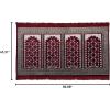 imageModefa Turkish Islamic Prayer Rug  Multi Person Janamaz Sajada for Family or Large Gathering ampamp Group Praying Carpet  Wide Plush Velvet Praying Mat Green Arch  4 PersonRed  4 Person