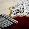 imageModefa Turkish Islamic Prayer Rug  Wide Plush Velvet Mat  Multi Person Muslim Janamaz for Family  Large Gathering ampamp Group Sajada Carpet  Floral Arch  3 Person 17111710  RedBeigeTeal Green