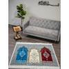 imageModefa Turkish Islamic Prayer Rug  Wide Plush Velvet Mat  Multi Person Muslim Janamaz for Family  Large Gathering ampamp Group Sajada Carpet  Floral Arch  3 Person 17111711  RedBeigeTeal Green