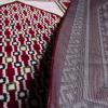 imageModefa Turkish Islamic Prayer Rug  Wide Plush Velvet Praying Mat  Large Gathering ampamp Group Sajada  Multi Person Muslim Janamaz  Long Row 8 Person Praying Carpet  Geometric Arch RedGeometric Red