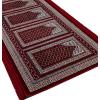 imageModefa Turkish Islamic Prayer Rug  Wide Plush Velvet Praying Mat  Large Gathering ampamp Group Sajada  Multi Person Muslim Janamaz  Long Row 8 Person Praying Carpet  Geometric Arch RedDotted Arch Red