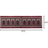 imageModefa Turkish Islamic Prayer Rug  Wide Plush Velvet Praying Mat  Large Gathering ampamp Group Sajada  Multi Person Muslim Janamaz  Long Row 8 Person Praying Carpet  Geometric Arch RedDotted Arch Red
